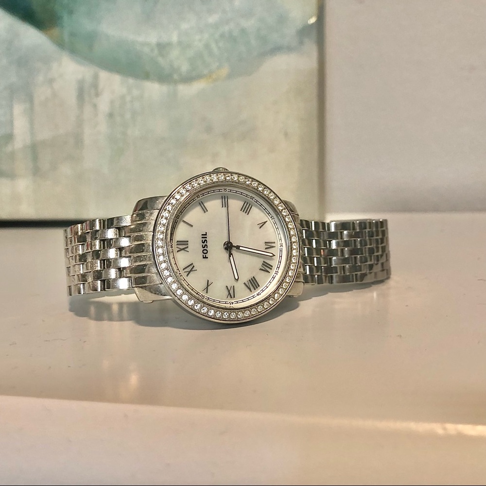 Fossil silver watch